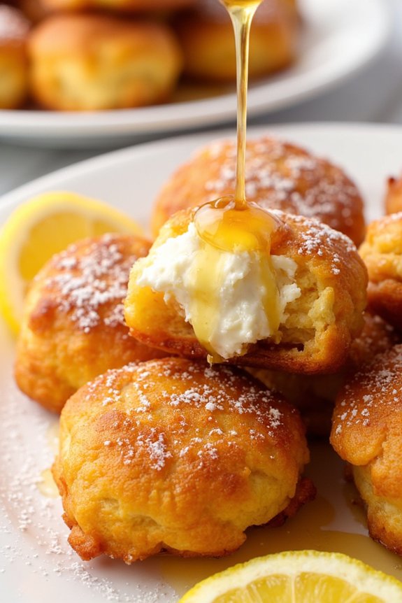 creamy sweet italian fritters