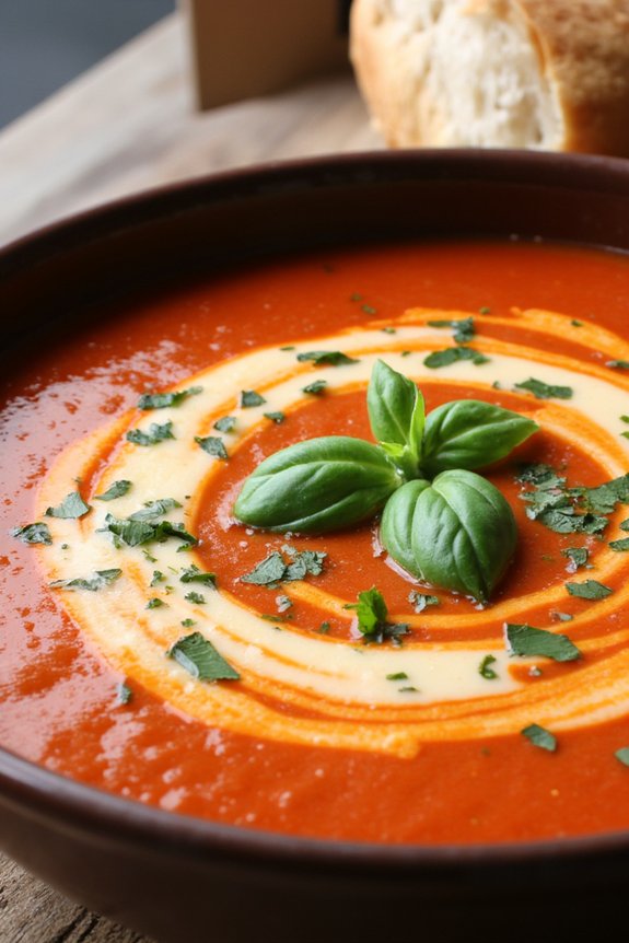 creamy tomato basil comfort