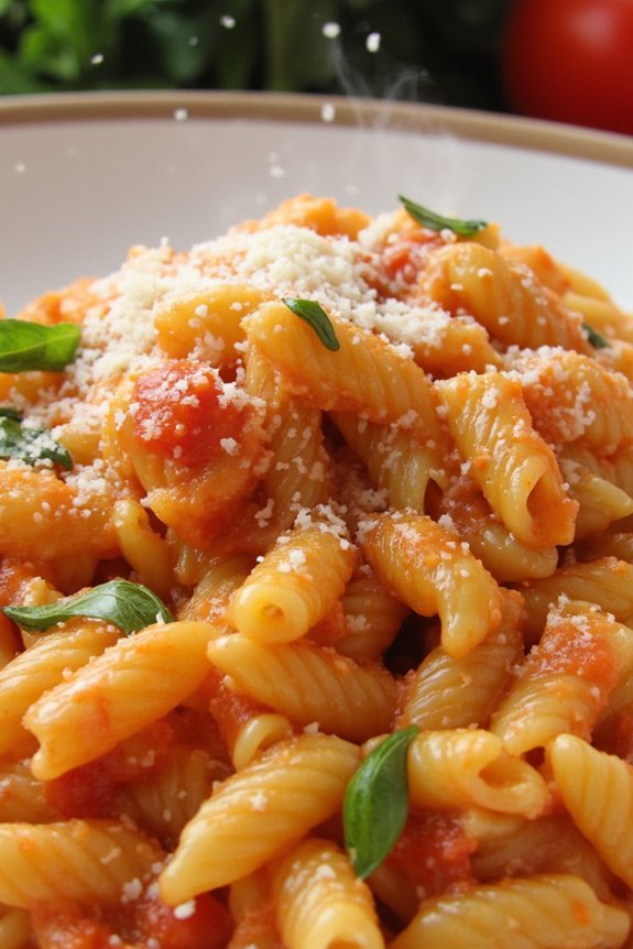 creamy tomato basil orzo