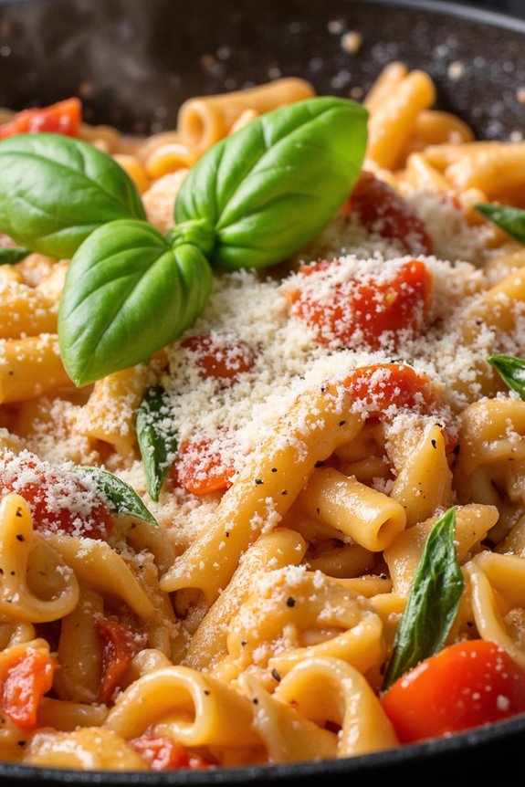 creamy tomato basil pasta
