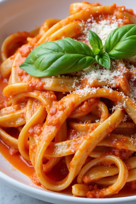 creamy tomato mascarpone pasta