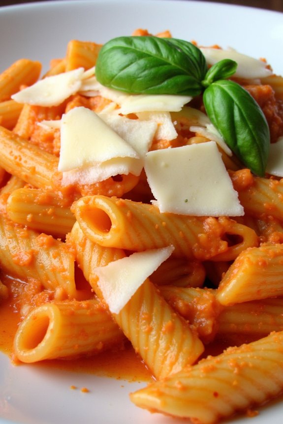 creamy tomato vodka pasta