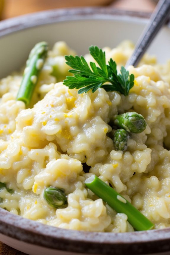 creamy vegan lemon risotto