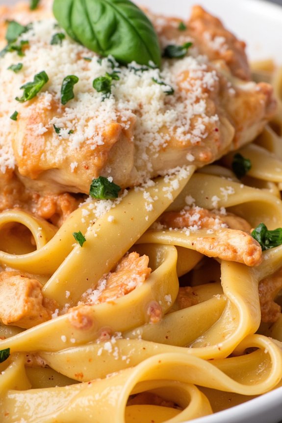 creamy vodka chicken pasta