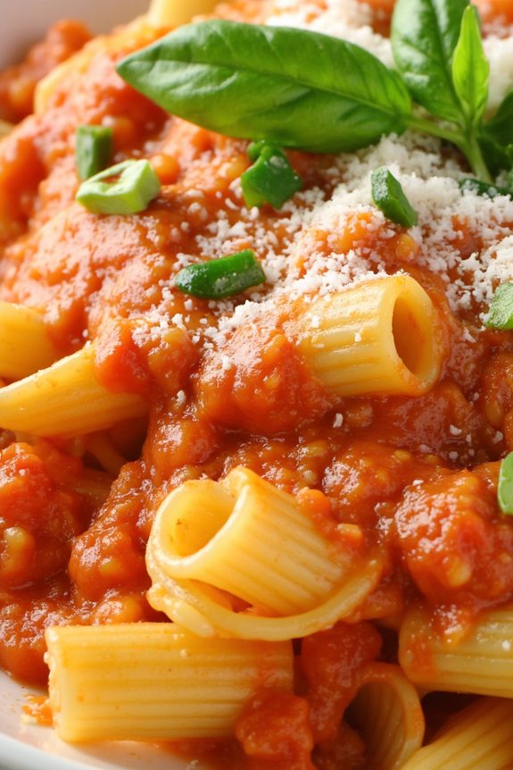 creamy vodka infused pasta dish