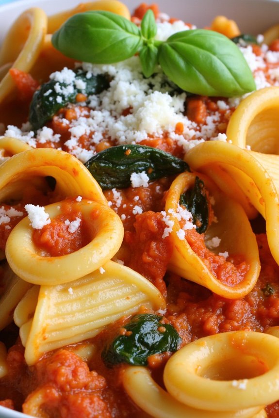 creamy vodka infused pasta dish