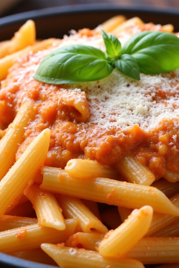 creamy vodka tomato pasta