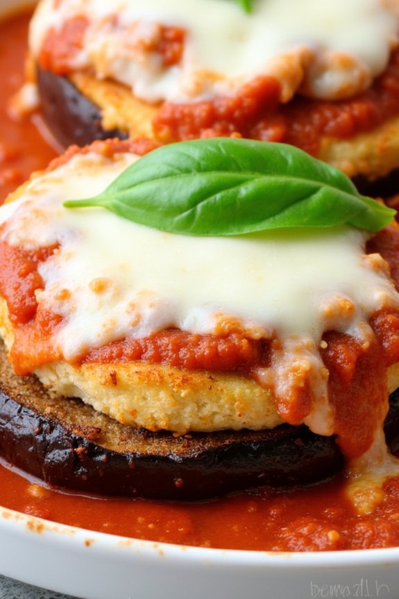 crispy air fryer eggplant parmesan