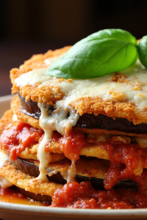 crispy eggplant layered dish