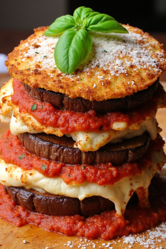 crispy eggplant layered perfection