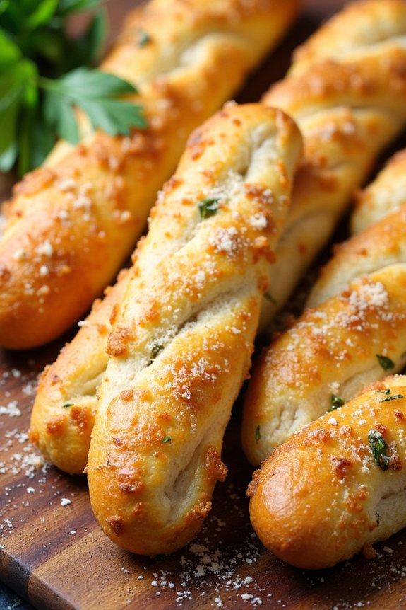 crispy garlic breadsticks recipe