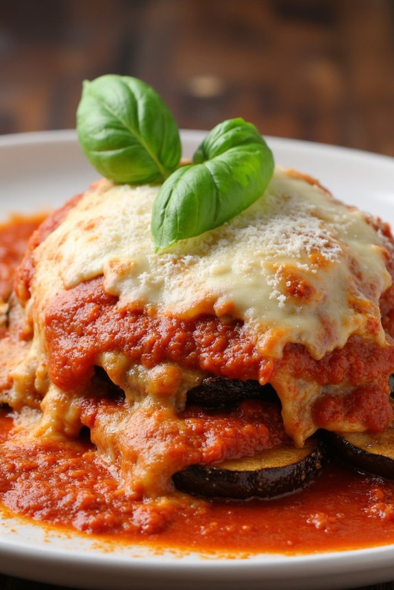 crispy layers of eggplant