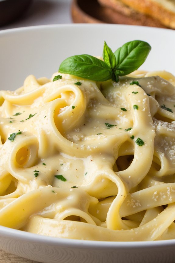 decadent four cheese alfredo delight