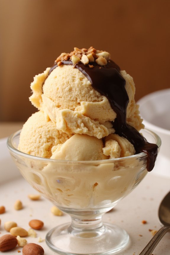 decadent homemade hazelnut gelato