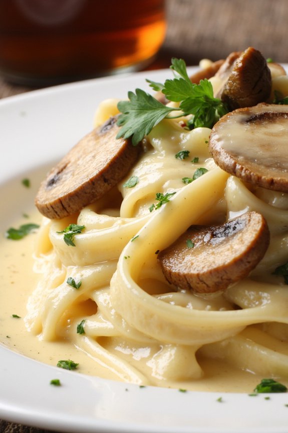 decadent truffle oil linguine