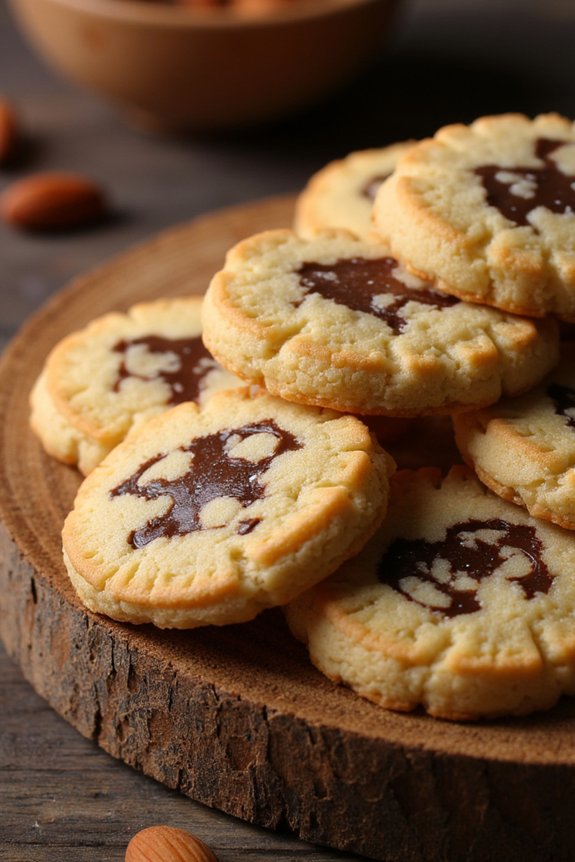 delicate almond lace cookies