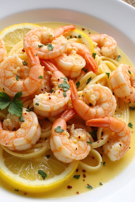 delicious buttery garlic shrimp