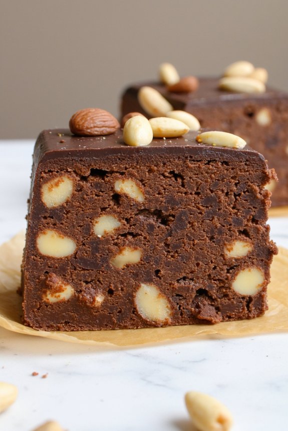 delicious homemade chocolate nougat