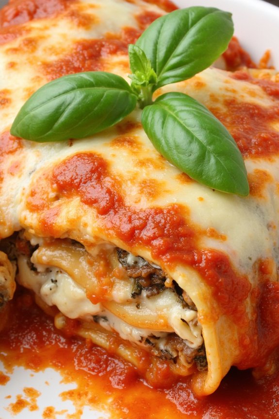 delicious individual lasagna servings