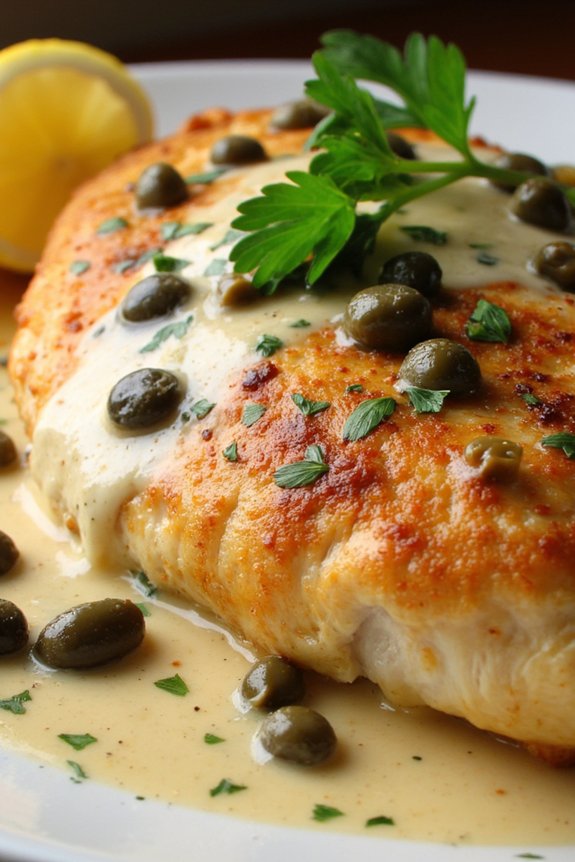 delicious lemon butter chicken dish