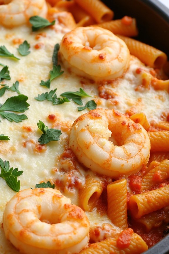 delicious seafood pasta bake
