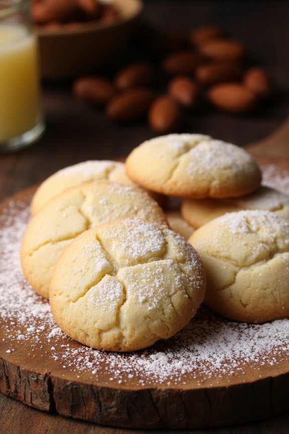 delightful almond flavored cookies