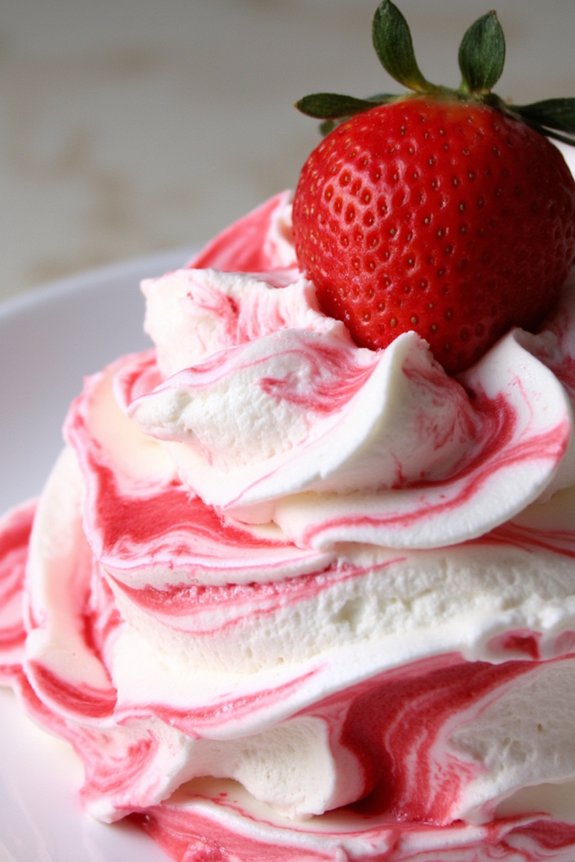 delightful creamy strawberry dessert