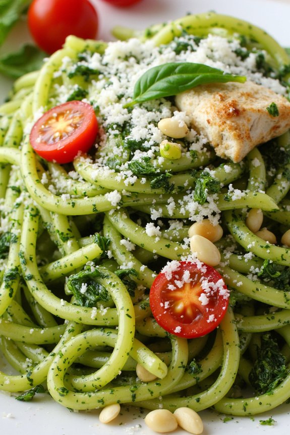 delightful italian pesto pasta