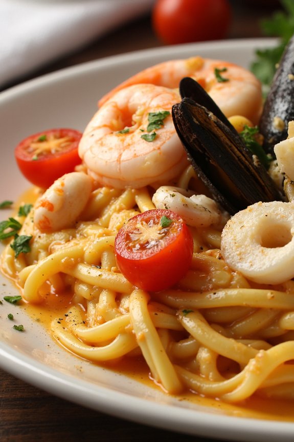 delightful seafood pasta dish