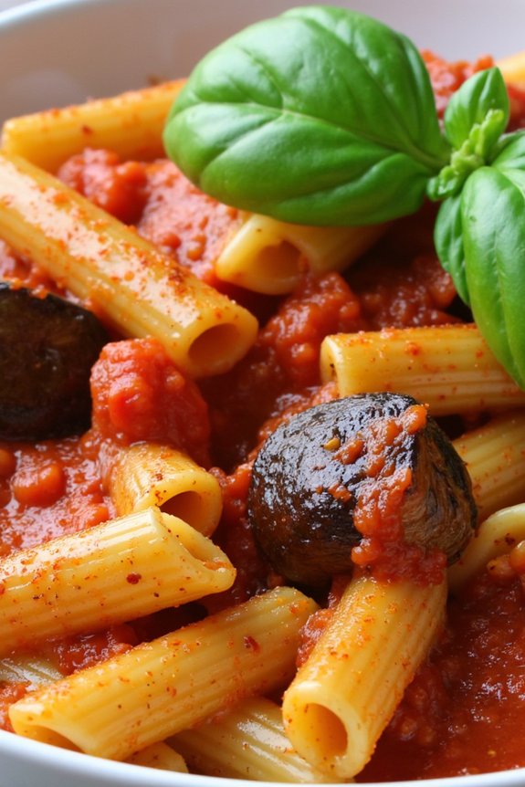 eggplant tomato rigatoni recipe