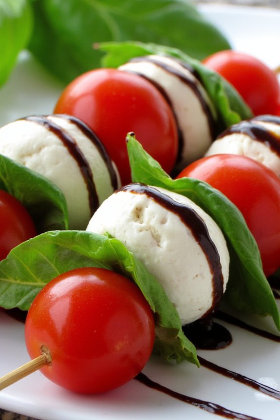 elegant italian appetizer skewers