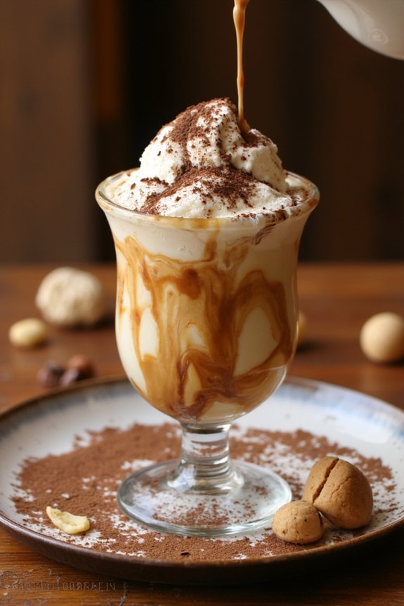 espresso meets vanilla ice cream