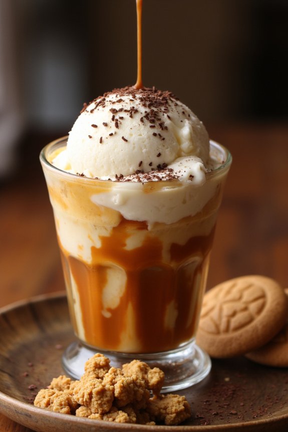 espresso poured over gelato