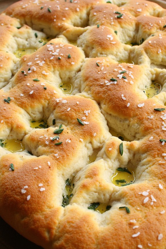 flavorful garlic herb focaccia
