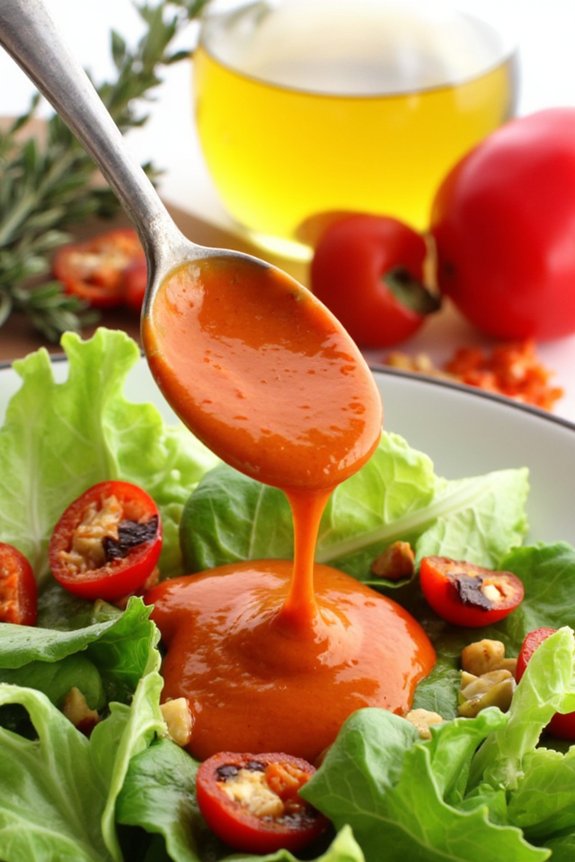 flavorful roasted pepper dressing