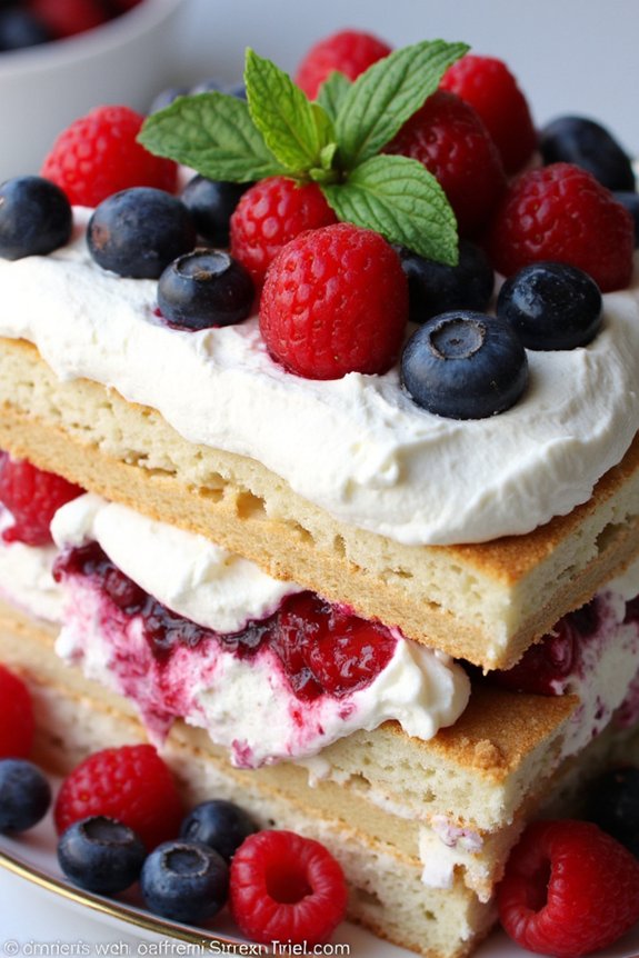fresh berry tiramisu delight