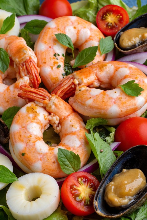 fresh seafood citrus salad