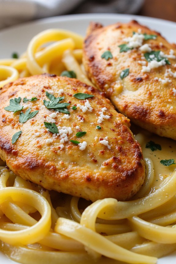 garlic butter chicken scampi