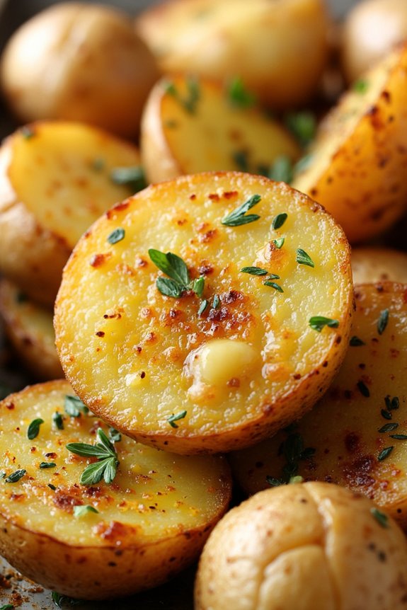 garlic herb roasted potatoes recipe