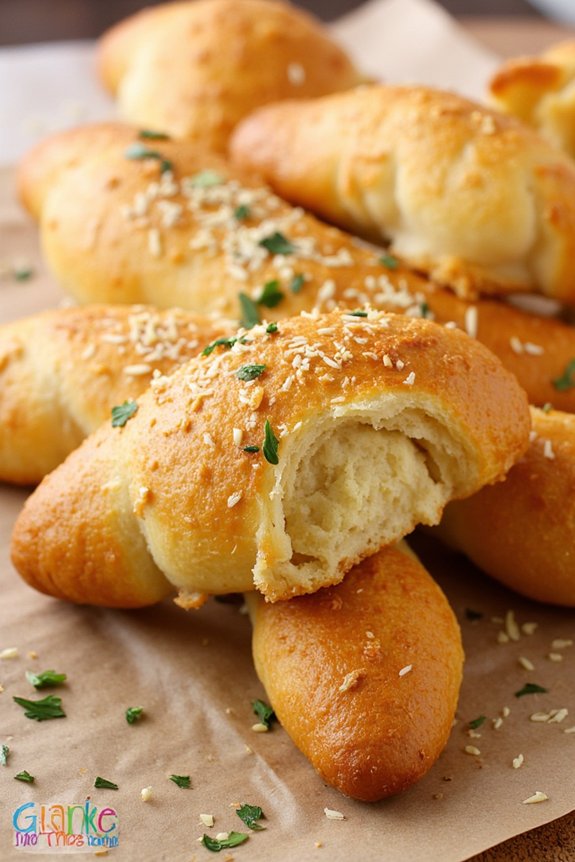 garlic parmesan breadsticks recipe