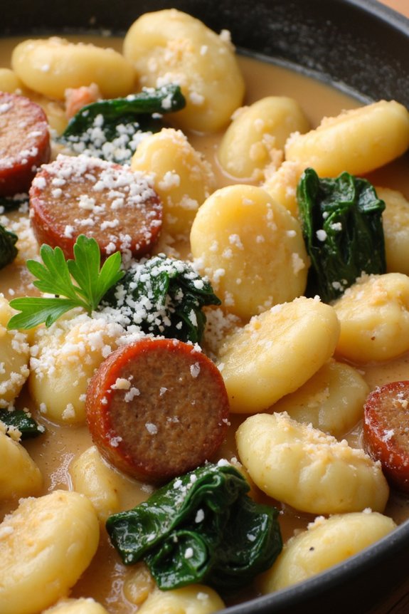 gnocchi sausage kale comfort