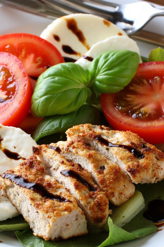 grilled chicken caprese salad