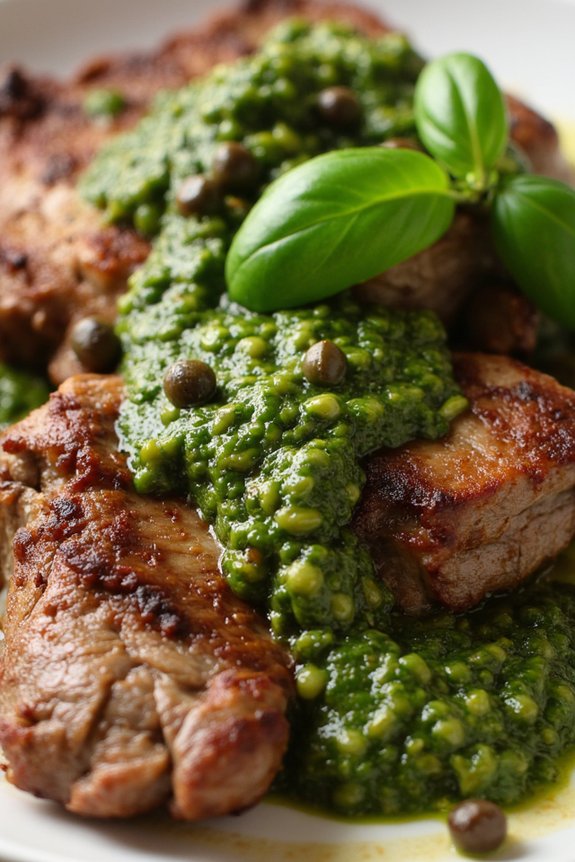 grilled lamb with salsa verde
