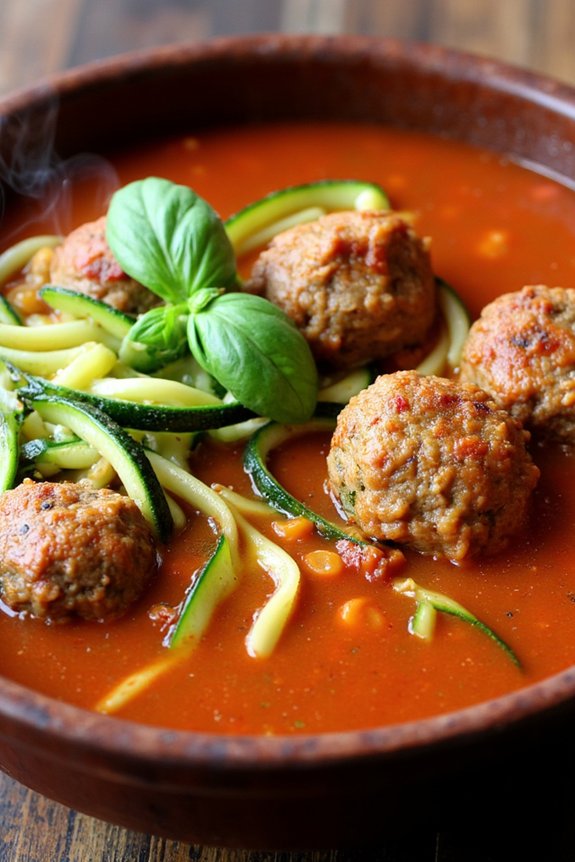 healthy italian meatball soup