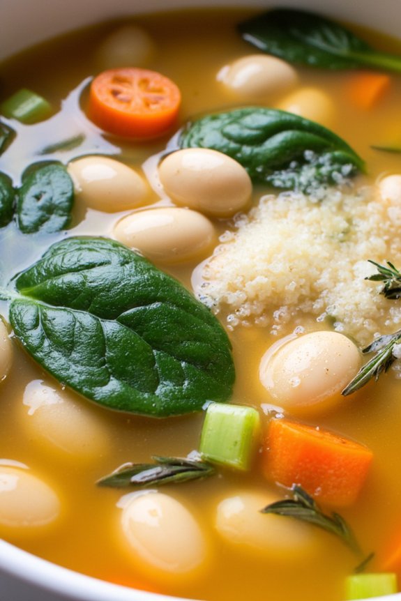 hearty garlic white bean soup