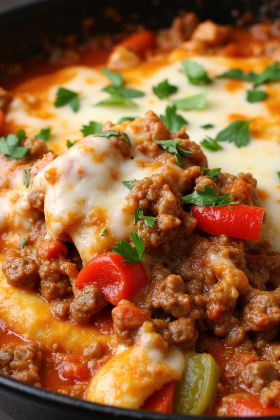 hearty italian beef skillet