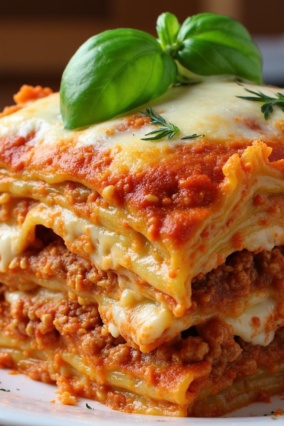 hearty italian family lasagna
