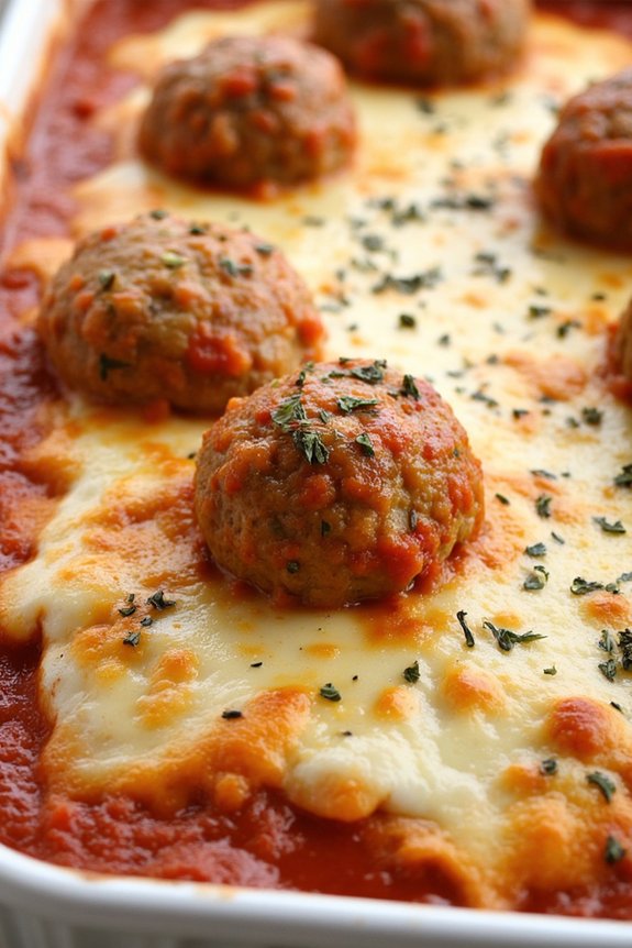 hearty italian meatball casserole