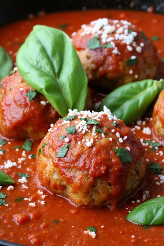 hearty italian meatball skillet