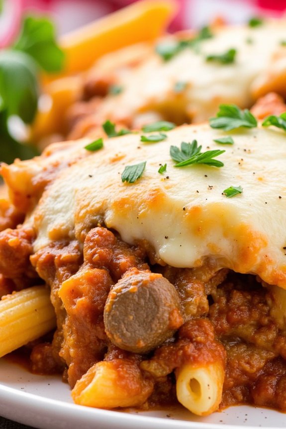 hearty italian pasta bake